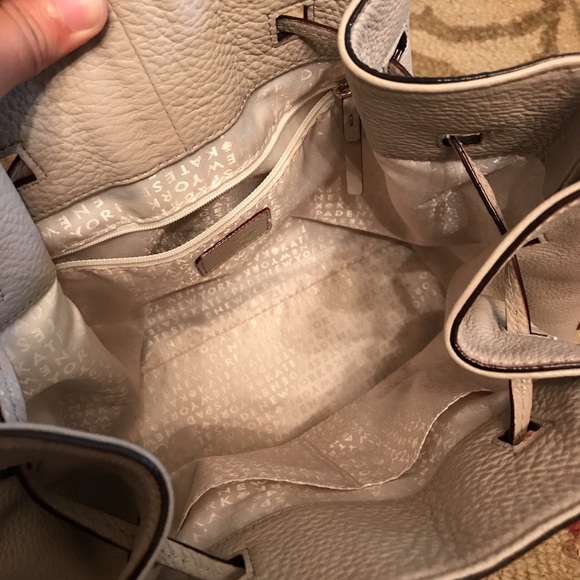 Gently used taupe Kate Spade crossbody bag - Picture 3 of 4